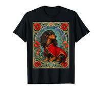 Estilo Victoriano de Cuento de Perro Salchicha de Pelo Largo Camiseta