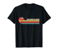 Estilo Vintage Colorido de Las Islas Salomón Camiseta