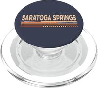 Estilo Vintage de los años 70 de Saratoga Springs New York PopSockets PopGrip para MagSafe