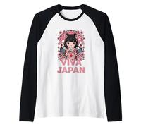 Estilo Viva Japan Cherry Blossom Festival Camiseta Manga Raglan