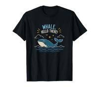 Estilo Whale Hello There Divertido y Lindo de Ocean Winds Camiseta