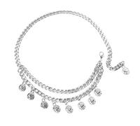 Estilos Antiguos Colgante De Rostro Femenino En Cadena De Cintura Con Detalle De Flecos Oscilantes Joyería Corporal De Aleación Para Ocasiones Informales O Formales Joyería Corporal De Aleación