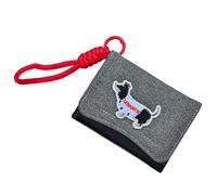 Estilos coreanos Monedero Monedero de cuero PU Cambio Monedero Monedero Precioso Corto Tarjetero Dibujos Animados Salchicha Perros Cartera Dibujos Animados Perro Salchicha Marca Corta Moneda Moneda
