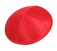 Estilos de gorra redonda ligera y portátil para viajes, viajes diarios, transpirable, cómodo, accesorio cultural, práctico kipa, rojo, Talla única