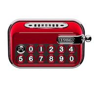 Estilos de máquinas de escribir, tarjeta de estacionamiento temporal para salpicadero de coche, placa de número de teléfono con aromaterapia, decoración interior del coche, máquina de escribir antigua