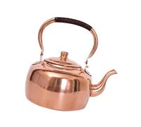 Estilos retro de cobre hervidor de agua 3leter inducción cocina quemador de gas compatible tamaño cómodo 30 cm alto camping teteras retro cobre hervidor de agua