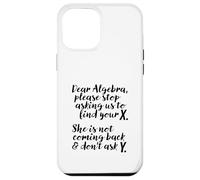 Estimada fuente Algebra Cursive Encuentra tu X Texto Negro Carcasa para iPhone 12 Pro Max
