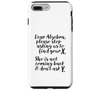 Estimada fuente Algebra Cursive Encuentra tu X Texto Negro Carcasa para iPhone 7 Plus/8 Plus