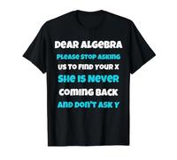 Estimado Algebra Divertido sarcástico Escuela Diciendo para Adolescente Camiseta gráfica económica, Hombre, Negro, XL