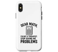 Estimado Matemáticas Problemas Divertidos Dibujos Animados Calculadora Broma Diseño Carcasa para iPhone X/XS