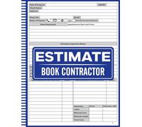 Estimate Book Contractor: Contractor Estimate Log Book: Construction Management Notebook, Job Estimate Planner for Contractors: Work Requests, Cost Tracking, and Project Notes, with dot grid diagram