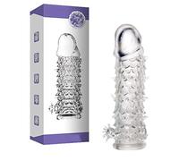 EstimulacióN Masculina Condones De PartíCulas Grandes CondóN De Cristal De Pene De SimulacióN EyaculacióN Retardada Anillo De Pene Pareja De Juguetes Sexuales Anticonceptivos (A)