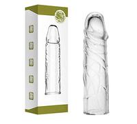 EstimulacióN Masculina Condones De PartíCulas Grandes CondóN De Cristal De Pene De SimulacióN EyaculacióN Retardada Anillo De Pene Pareja De Juguetes Sexuales Anticonceptivos (C)