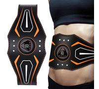 Estimulador Abdominal ABS - Estimulador Eléctrico Muscular | Equipo Fitness con Pantalla Digital para Gimnasio en Casa, Descanso en Cama, Desplazamientos en Coche y Pausas Activas