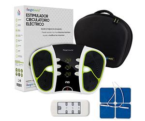 Estimulador Circulatorio Eléctrico - Mejora Circulación Piernas, Masajeador Impulsos Eléctricos, Alivia El Dolor, Electroestimulador Muscular Piernas y Cuerpo, Control Remoto 99 niveles intensidad