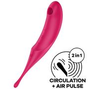Satisfyer Twirling Pro Estimulador Y Vibrador Rojo