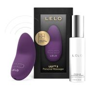 Estimulador Clitoriano Compacto LELO LILY 3 con 10 Modos de Vibración y Spray Limpiador Antibacteriano de Acción Rápida LELO
