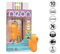 Estimulador de dedo de silicona impermeable 10 vibraciones Neon Vibes naranja, Poids 0.136 Kg, Colores Naranja