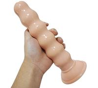 Estimulador de próstata, juguete sexual, consolador Anal de PVC, tapón Anal con ventosa para, hombres y mujeres experimentados(Flesh)