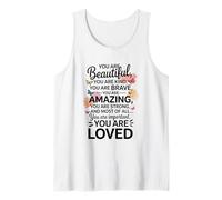 Estímulo para el Espejo Hermoso, Amable, Valiente, Fuerte Camiseta sin Mangas