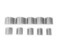 Estink 10 herramientas de corte de esquina de cuero, 2-18 mm, tamaño de piel, cortador de bordes de esquina, hecho a mano para cinturón de cuero, punzón de esquina