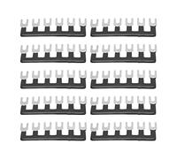Estink 10pcs 400V 25A Terminal Strip Terminal Mystical/Fantasy de Cobre Retardante Bloques de Tipo de Horquilla para la Potencia de la Industria del Electrod (TB-2506)