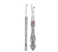 Estink 2pcs Removedor de Hilo de Costura Retro Retro con un Diseño Exquisito, Removedor de Puntadas de Mano Rápida para Costura, Kit de Herramientas de de Bricolaje para Entusiastas (SILVER)