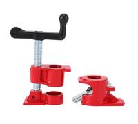 Estink 4 abrazaderas de tornillo de tubo, 3/4 pulgadas de liberación rápida, juego de pinzas de metal, abrazaderas de tubo, abrazadera de madera, abrazadera de liberación rápida