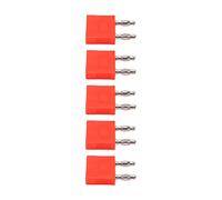 Estink 4 Mm Circuito Banana Plug Cover 1 Conector Femenino a 2 para Inversores, Maquinaria de Soldadura [5pcs] (rojo)
