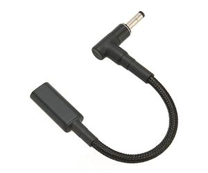 Estink Adaptador USB C Hembra a 4,0 X 1,7 Mm CC Macho, Chips PD Emark Duales, Cable Corto para Fácil Portabilidad para Portátiles (el Adaptador USB C No Puede Ser Menos de lo Que