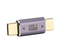 Estink Adaptador USB C Macho a Macho, 40 Gpbs Tipo C Macho a Tipo C Macho, Carga Rápida de 100 W, Compatible con Portátiles, Teléfonos Móviles, Tabletas, Ordenadores de Sobremesa