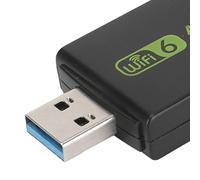 Estink Adaptador WiFi, Mini Dongle WiFi de Alta Velocidad de 1800 Mbps, Adaptador WiFi USB con Antenas Duales 3dbi con Disipador de Calor, Transmisor WiFi para Windows 7 10 11 con Modo