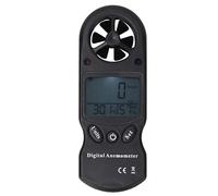 Estink Anemómetro Digital LCD 3 en 1, Medidor de Viento, Temperatura y Humedad, Modelo KT300