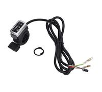 Estink Aprendedor de Dedo para Scooters de Bicicletas Eléctricas, Indicador de Batería, Interruptor de Bloqueo de Autoevaluación, Manillar de 22.3 Mm, Material Premium (24V)