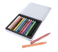 Estink Art Watecolor Crayons Crayon a Base de Cera Portátil, Fácil de Agarrar, para la Práctica Diaria, 24 Colores en Caja de Metal, Ideal para la Creación de Arte (12 colores)