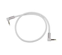 Estink Cable de Sonido Estéreo de ángulo Recto de 3.5 Mm para Sistemas de Sonido para Automóvil TVS - Cable Auxiliar de Transferencia de Alto Grado para Audiófilos, Material de Cobre de Nylon (0.5m)