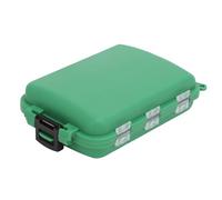 Estink Caja de Almacenamiento de Cebo de Señuelo de Gancho de Pesca Caja Portátil Impermeable a Gran Capacidad para Varios Ganchos de Pesca, Contenedor de 2 Piezas para en la Mente (Green)
