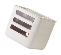 Estink Caja de Almacenamiento de Cubierta del Enrutador, Organizador WiFi Versátil para Escritorio, Adecuado para Todos los Estilos Interiores del Hogar (Beige)