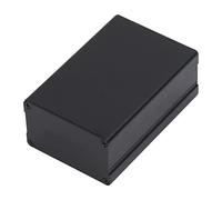 Estink Caja de Ficción de Unión Impermeable de Aluminio, Bricolaje 46x76x110 Mm Negro, Flexible con la Carcasa del Amplificador y los Equipos Industriales (Estilo brillante)