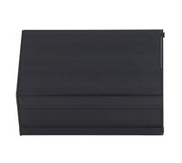 Estink Caja de Ficción de Unión Impermeable de Aluminio, Bricolaje 46x76x110 Mm Negro, Flexible con la Carcasa del Amplificador y los Equipos Industriales (Estilo rayado)