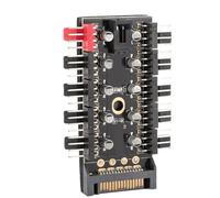 Estink Centro de Chasis de Control de Velocidad PWM de 4 Pines de 12v 4 Pines para la Placa Base de la Computadora para los Entusiastas de las PC (Poder en serie ATA)