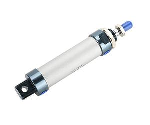 Estink Cilindro Neumático de Doble Efecto, Aleación de Aluminio, 25mm de Diámetro, 50mm de Carrera, Mini Cilindro de Aire para Uso Industrial