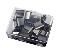 Estink Clips de Recargador de Empuje de Metal Portátil Configurado para una Organización Fácil de Archivos, 50 Clips para Papelería Binder de Fijación de Documentos de Prueba (Clips de recarga de 50