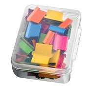 Estink Clips de Recargador de Empuje de Metal Portátil Configurado para una Organización Fácil de Archivos, 50 Clips para Papelería Binder de Fijación de Documentos de Prueba (50 clips de repuesto