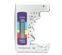 Estink Comprobador de Batería Digital con Pantalla LCD, Medidor Universal para Pilas AA, AAA, Botón, 9V y Baterías Recargables