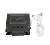 Estink Convertidor RGBS VGA SCART a YPBPR, brillo de color de pantalla de juego RGBS VGA SCART ajustable a YPBPR convertidor de componentes para SFC para Genesis para N64 para Dreamcast para Wii para
