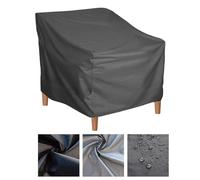 Estink Cubierta de Muebles de Patio Cerradura de Cable Ajustable Cubierta de Silla Exterior para Mecedora de Patio, Tela de Oxford, 31.5x33.5x36in (BLACK)