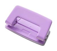 Estink Desktop Double Hole Punch Vibrant Color Portable Papeling Herramienta Plastic Spacing de Agujeros de 6 Mm 1 X Punchón de Doble Agujero (PURPLE)