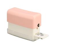 Estink Desktop Portátil de 6 Agujeros Puncher Práctico Mini Planner Puncher Diy para Hoyos A5/20 (Rosado)