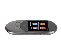 Estink Dispositivo de Traducción de Voz 2.4 Pulgadas Pantalla Táctil LCD Traductor Inteligente Portátil para Maestros y Aprendices de Idiomas (Black)